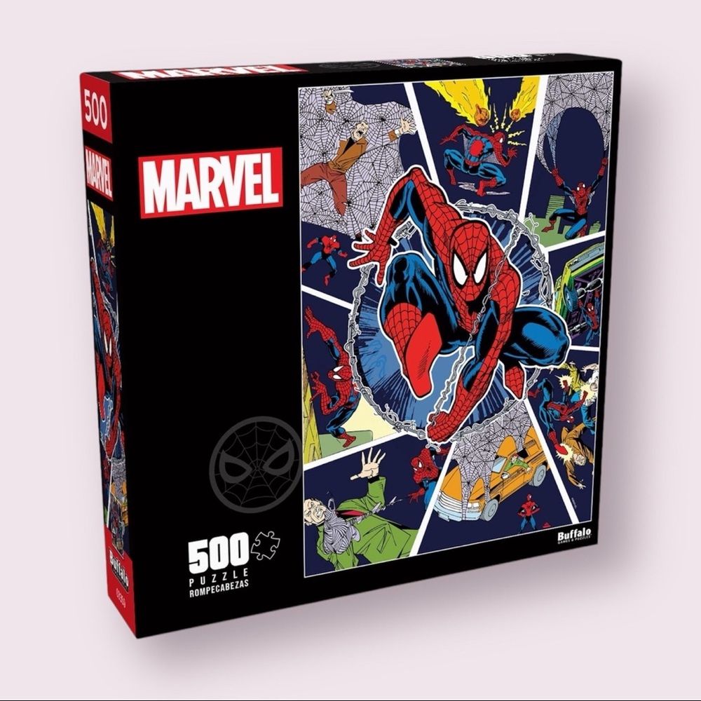 Buffalo Games 500-Piece Marvel Spider-man Spotlight Interlocking Jigsaw Puzzle